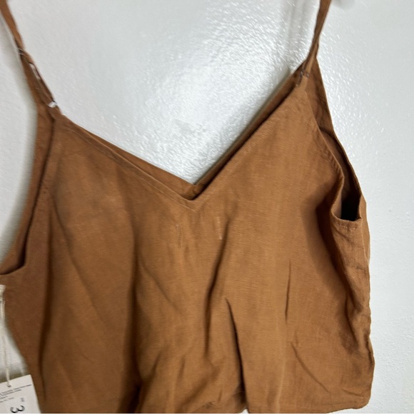 NWT MATE The Label 100% Linen Camisole Tank Top in Sedona Size  X - Large - Picture 6 of 12